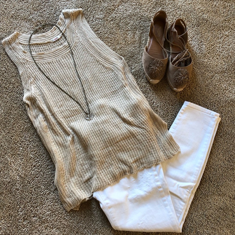 Silky Sleeveless Sweater